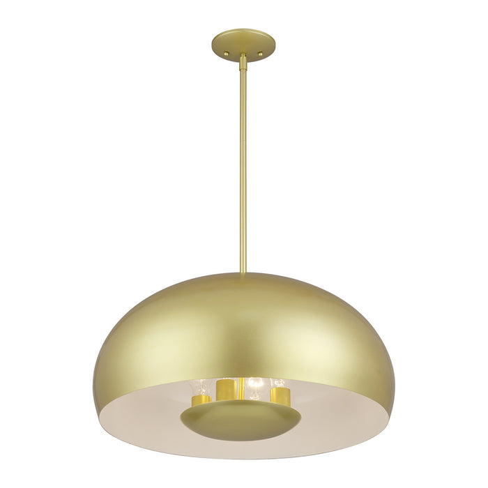 Livex Lighting - 51518-33 - Four Light Pendant - Domma - Soft Gold