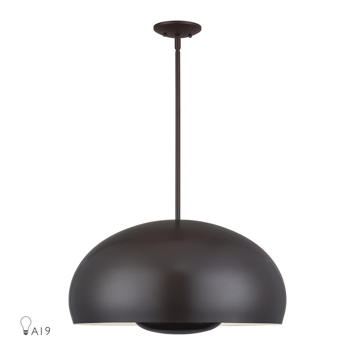 Livex Lighting - 51518-92 - Four Light Pendant - Domma - English Bronze
