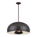 Livex Lighting - 51518-92 - Four Light Pendant - Domma - English Bronze