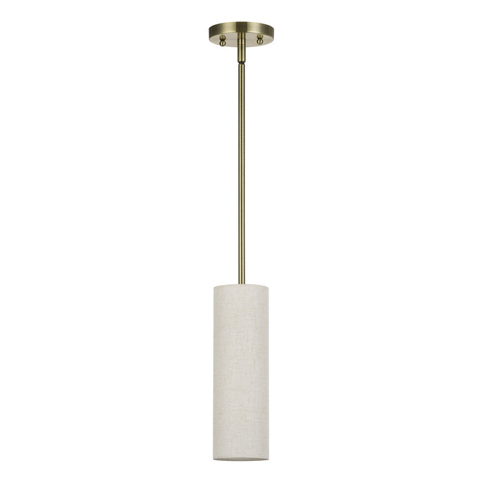 Livex Lighting - 52130-01 - One Light Mini Pendant - Monroe - Antique Brass