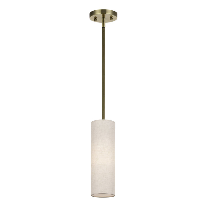 Livex Lighting - 52130-01 - One Light Mini Pendant - Monroe - Antique Brass