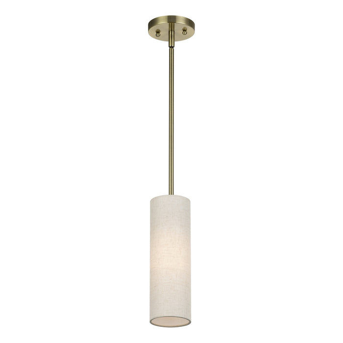 Livex Lighting - 52130-01 - One Light Mini Pendant - Monroe - Antique Brass