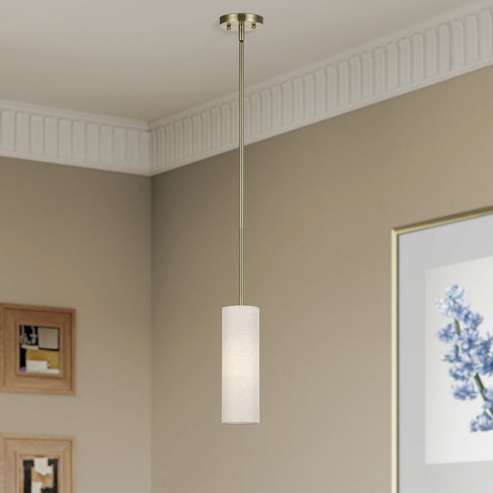 Livex Lighting - 52130-01 - One Light Mini Pendant - Monroe - Antique Brass