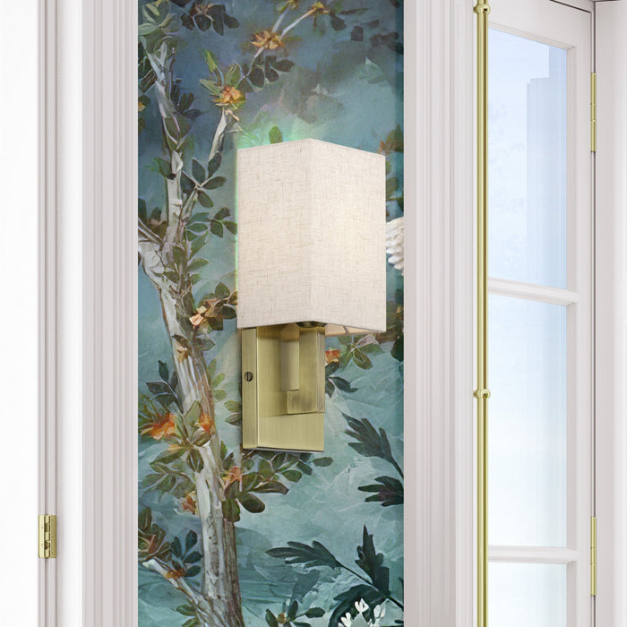 Livex Lighting - 52131-01 - One Light Wall Sconce - Monroe - Antique Brass