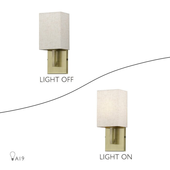 Livex Lighting - 52131-01 - One Light Wall Sconce - Monroe - Antique Brass