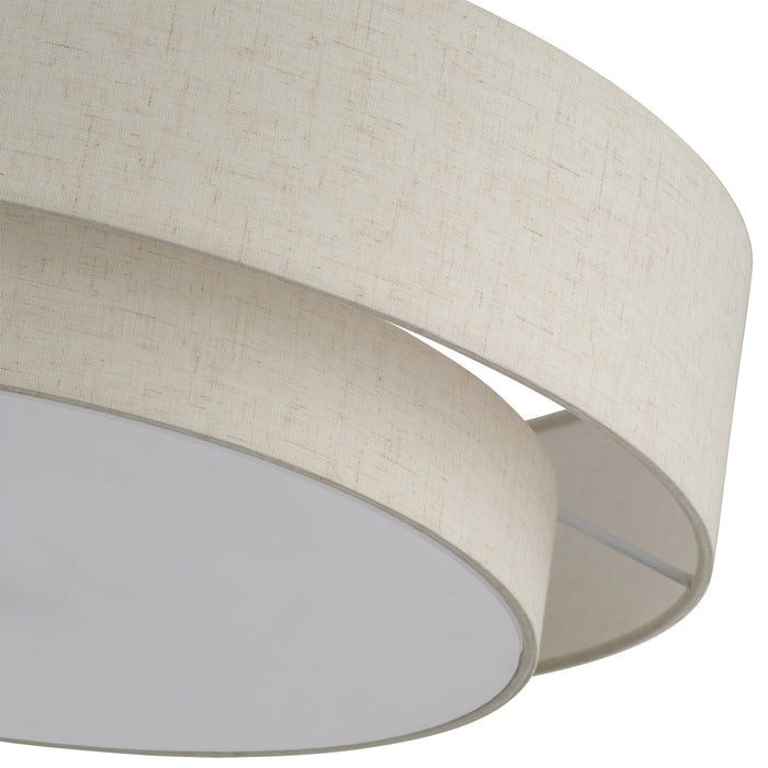 Livex Lighting - 52139-01 - Five Light Semi-Flush Mount - Monroe - Antique Brass