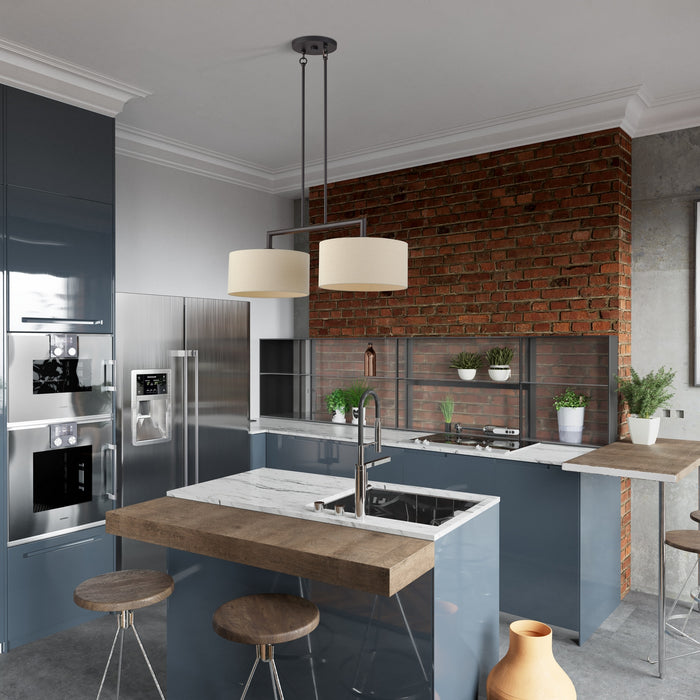 Livex Lighting - 52262-07 - Two Light Linear Chandelier - Bellingham - Bronze