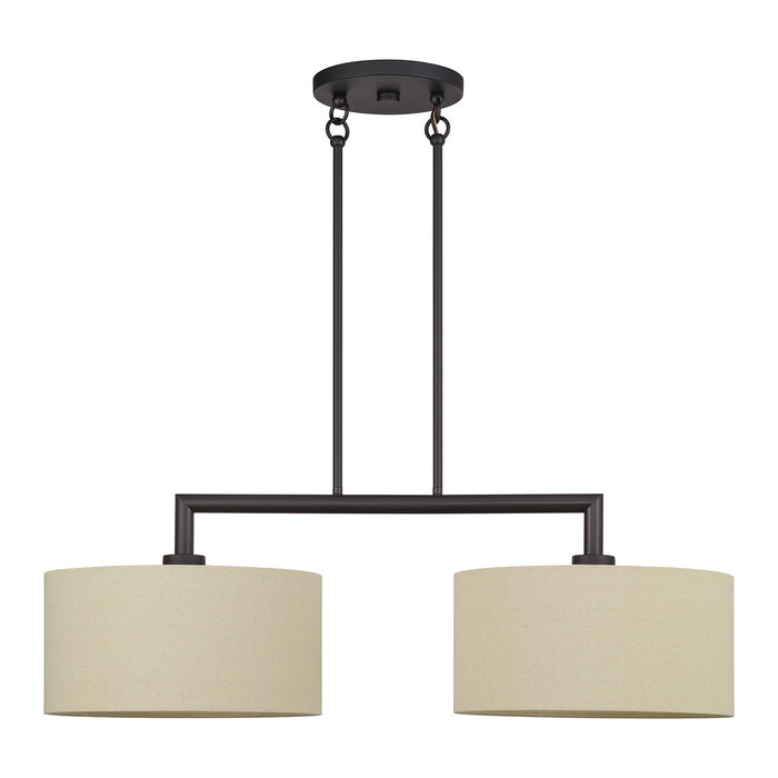 Livex Lighting - 52262-07 - Two Light Linear Chandelier - Bellingham - Bronze
