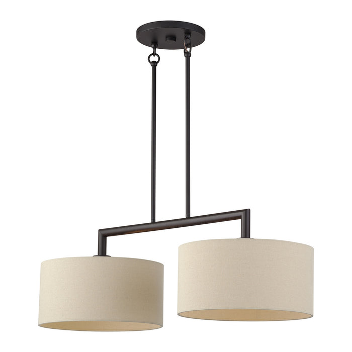 Livex Lighting - 52262-07 - Two Light Linear Chandelier - Bellingham - Bronze