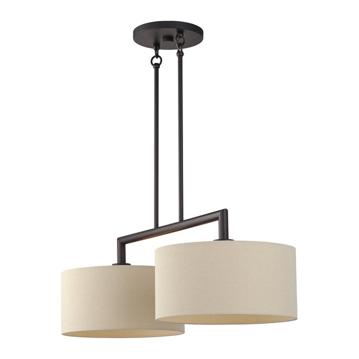 Livex Lighting - 52262-07 - Two Light Linear Chandelier - Bellingham - Bronze