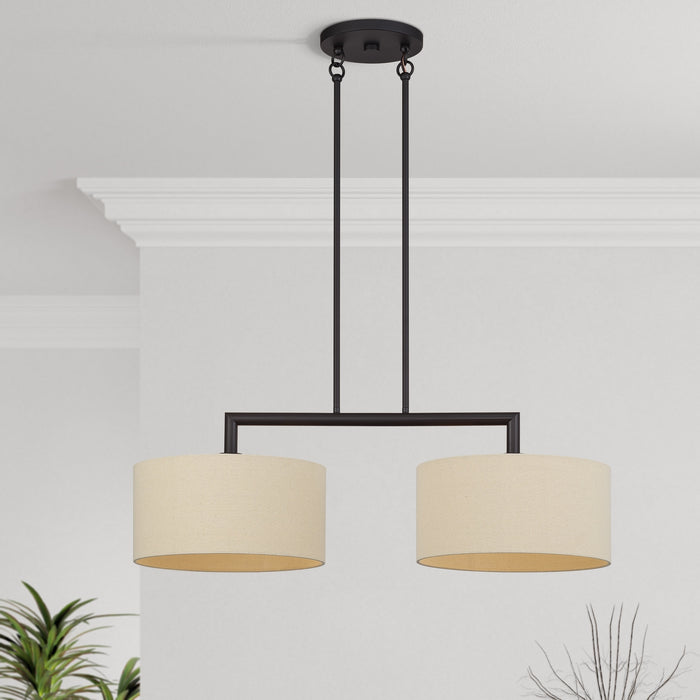 Livex Lighting - 52262-07 - Two Light Linear Chandelier - Bellingham - Bronze