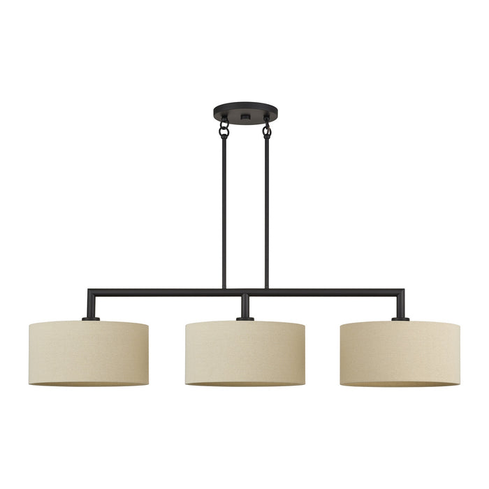 Livex Lighting - 52263-07 - Three Light Linear Chandelier - Bellingham - Bronze