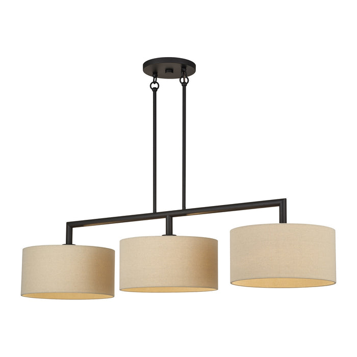 Livex Lighting - 52263-07 - Three Light Linear Chandelier - Bellingham - Bronze