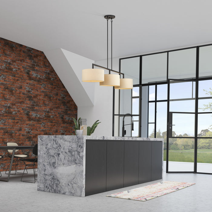 Livex Lighting - 52263-07 - Three Light Linear Chandelier - Bellingham - Bronze