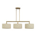 Livex Lighting - 52263-48 - Three Light Linear Chandelier - Bellingham - Antique Gold Leaf