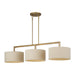 Livex Lighting - 52263-48 - Three Light Linear Chandelier - Bellingham - Antique Gold Leaf