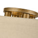 Livex Lighting - 52273-48 - Four Light Semi-Flush Mount - Summit - Antique Gold Leaf