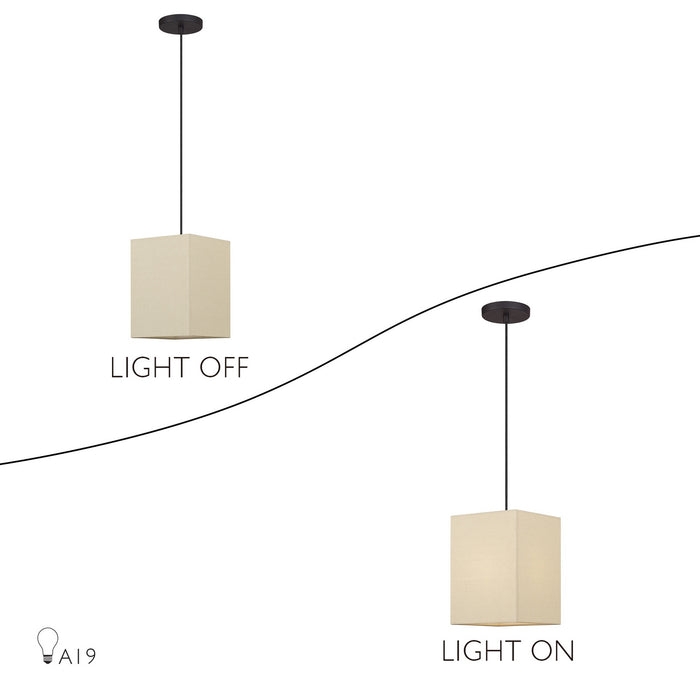 Livex Lighting - 52274-07 - One Light Pendant - Summit - Bronze