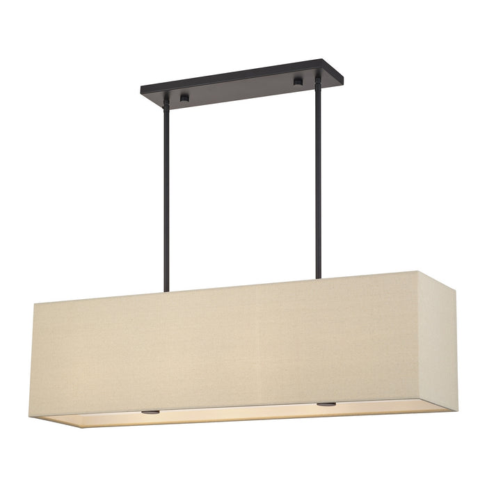 Livex Lighting - 52276-07 - Four Light Linear Chandelier - Summit - Bronze