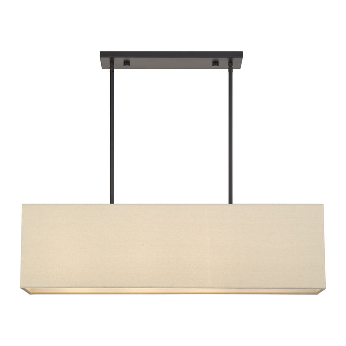 Livex Lighting - 52276-07 - Four Light Linear Chandelier - Summit - Bronze