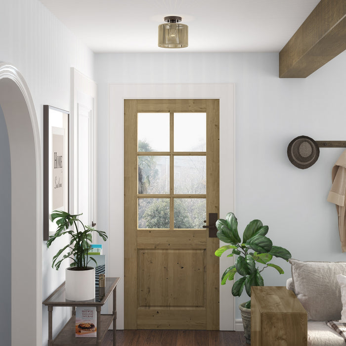 Livex Lighting - 53141-92 - One Light Semi-Flush Mount - Acordia - English Bronze