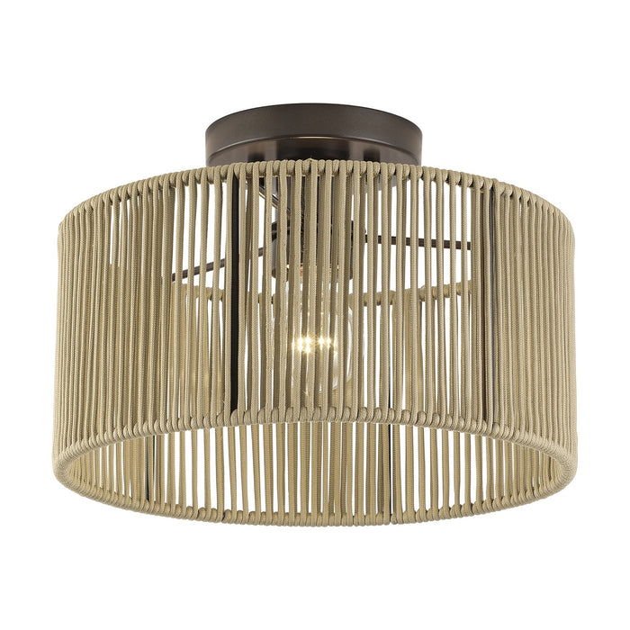 Livex Lighting - 53142-92 - One Light Semi-Flush Mount - Acordia - English Bronze