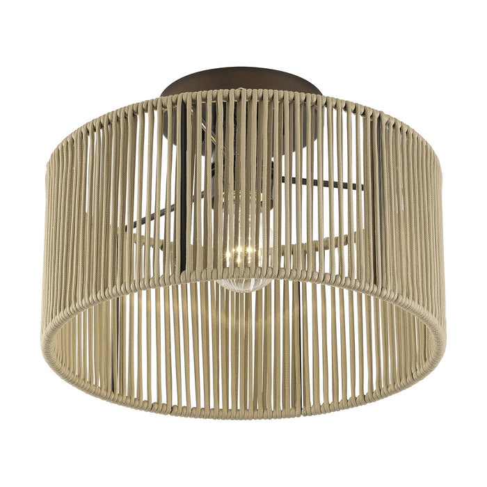 Livex Lighting - 53142-92 - One Light Semi-Flush Mount - Acordia - English Bronze