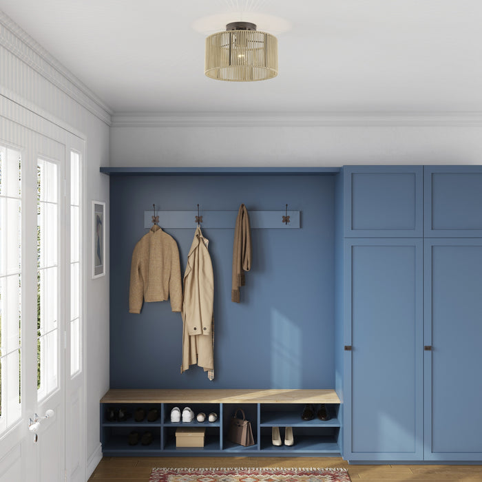 Livex Lighting - 53142-92 - One Light Semi-Flush Mount - Acordia - English Bronze