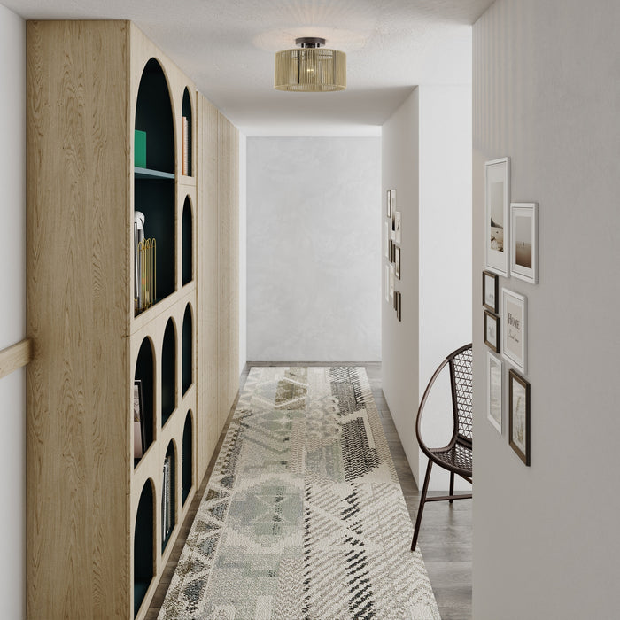 Livex Lighting - 53142-92 - One Light Semi-Flush Mount - Acordia - English Bronze