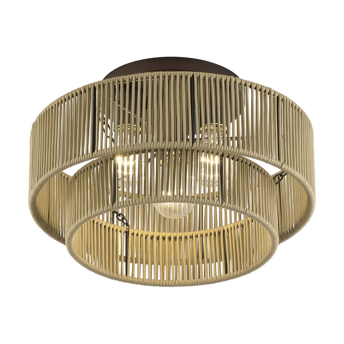 Livex Lighting - 53143-92 - Three Light Semi-Flush Mount - Acordia - English Bronze