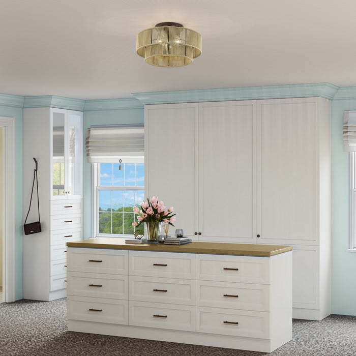 Livex Lighting - 53144-92 - Three Light Semi-Flush Mount - Acordia - English Bronze