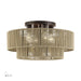 Livex Lighting - 53145-92 - Four Light Semi-Flush Mount - Acordia - English Bronze