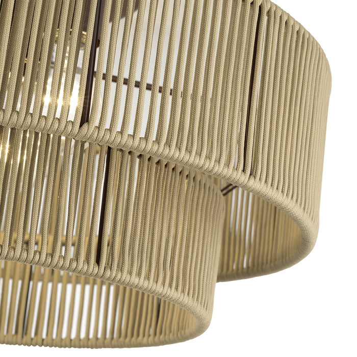 Livex Lighting - 53145-92 - Four Light Semi-Flush Mount - Acordia - English Bronze