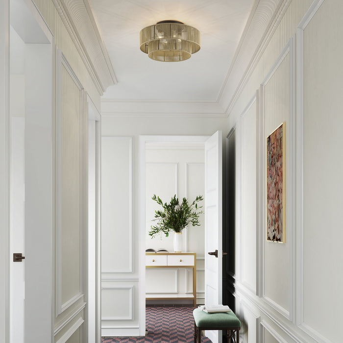 Livex Lighting - 53145-92 - Four Light Semi-Flush Mount - Acordia - English Bronze