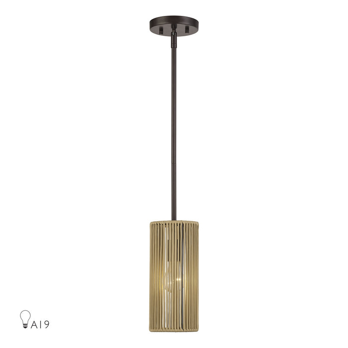 Livex Lighting - 53151-92 - One Light Mini Pendant - Acordia - English Bronze