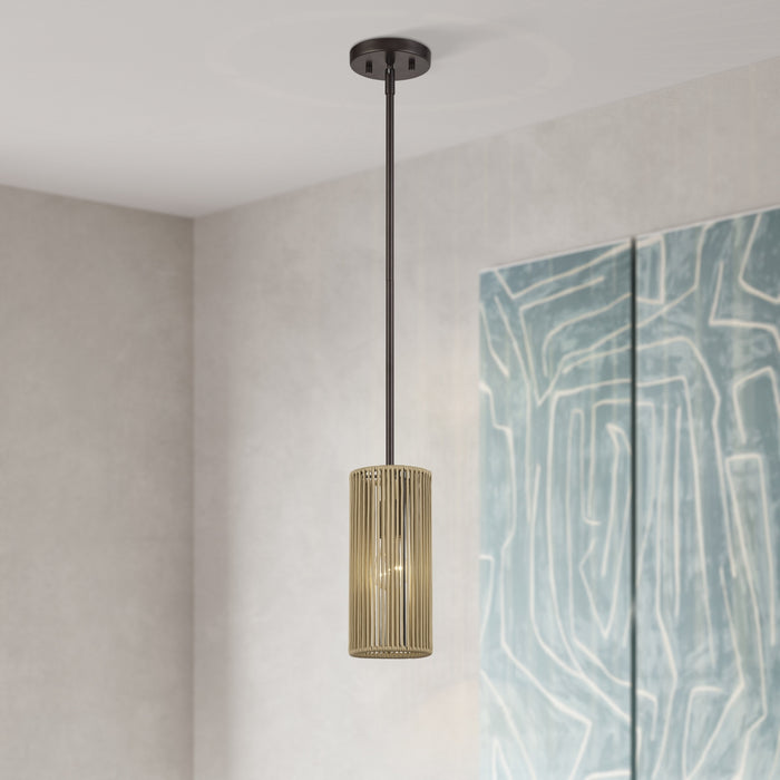 Livex Lighting - 53151-92 - One Light Mini Pendant - Acordia - English Bronze