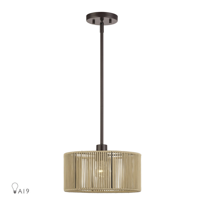 Livex Lighting - 53152-92 - One Light Pendant - Acordia - English Bronze