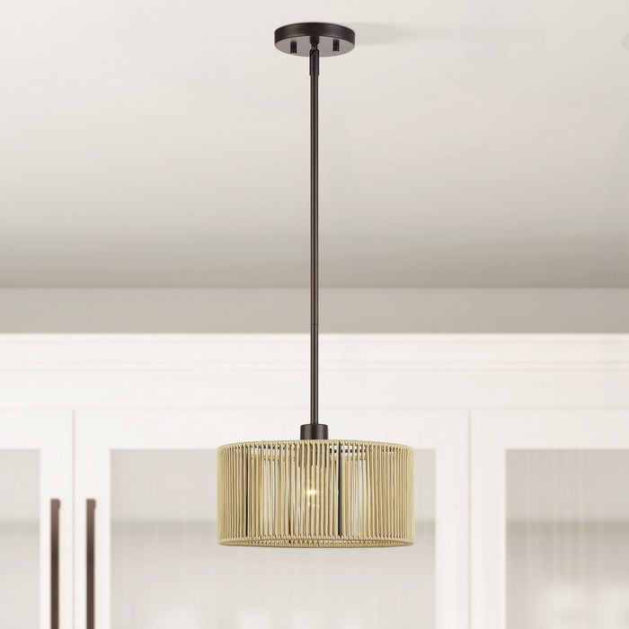 Livex Lighting - 53152-92 - One Light Pendant - Acordia - English Bronze