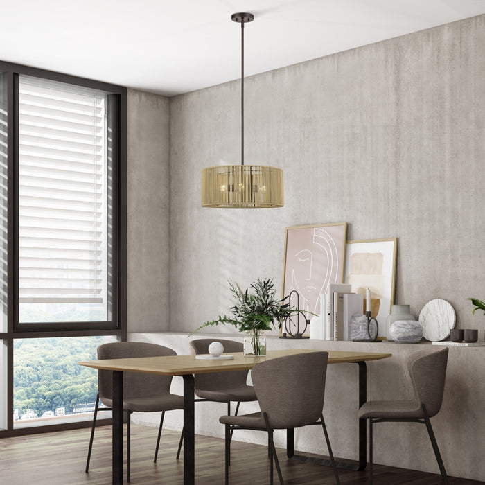 Livex Lighting - 53153-92 - Three Light Chandelier - Acordia - English Bronze