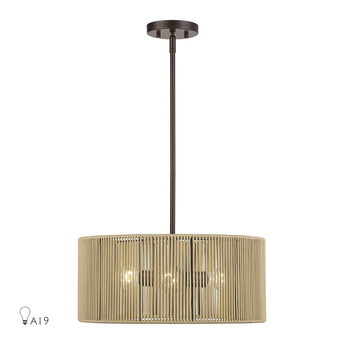 Livex Lighting - 53153-92 - Three Light Chandelier - Acordia - English Bronze