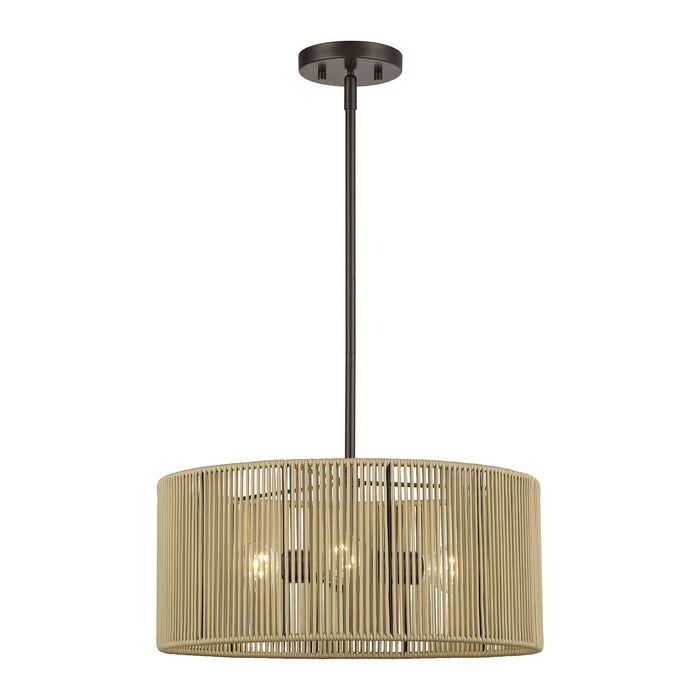 Livex Lighting - 53153-92 - Three Light Chandelier - Acordia - English Bronze
