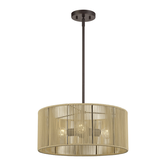 Livex Lighting - 53153-92 - Three Light Chandelier - Acordia - English Bronze
