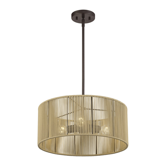 Livex Lighting - 53153-92 - Three Light Chandelier - Acordia - English Bronze