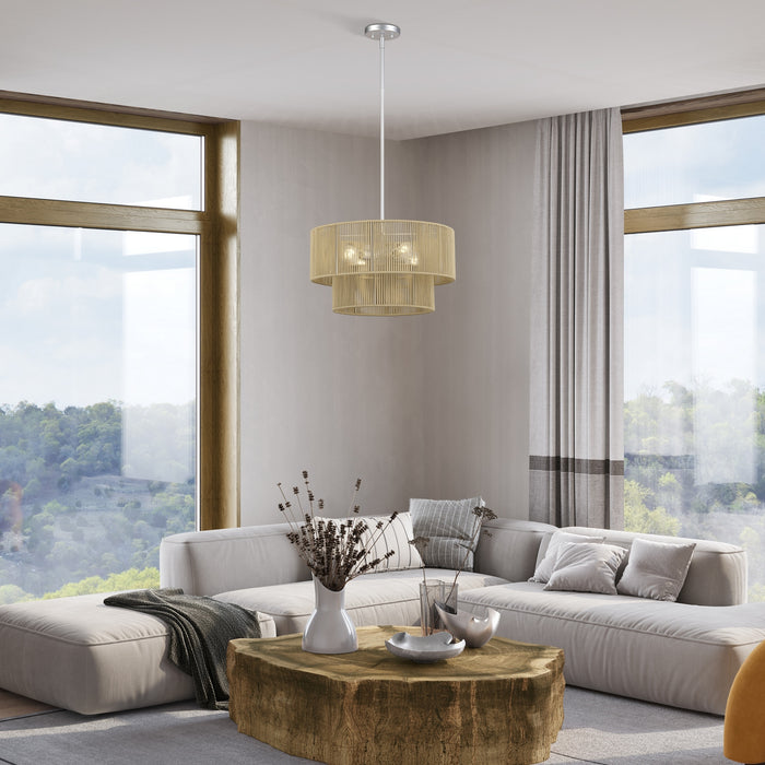 Livex Lighting - 53154-81 - Four Light Chandelier - Acordia - Painted Nickel