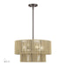 Livex Lighting - 53154-92 - Four Light Chandelier - Acordia - English Bronze