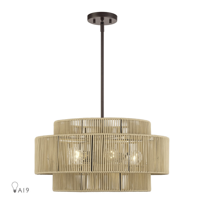 Livex Lighting - 53155-92 - Five Light Chandelier - Acordia - English Bronze