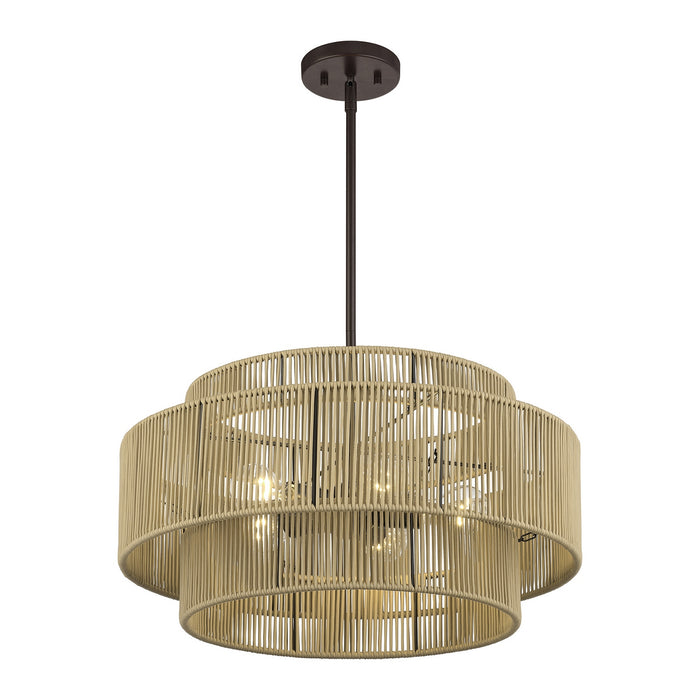 Livex Lighting - 53155-92 - Five Light Chandelier - Acordia - English Bronze