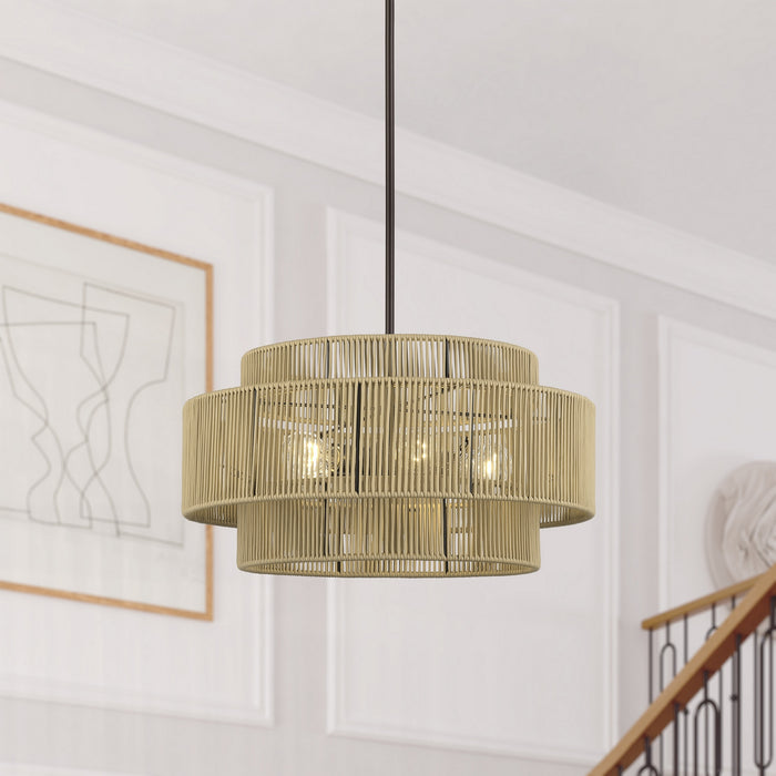Livex Lighting - 53155-92 - Five Light Chandelier - Acordia - English Bronze