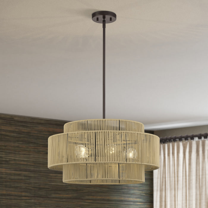 Livex Lighting - 53155-92 - Five Light Chandelier - Acordia - English Bronze