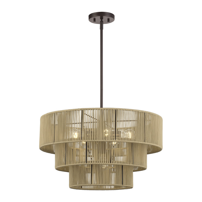 Livex Lighting - 53156-92 - Six Light Chandelier - Acordia - English Bronze